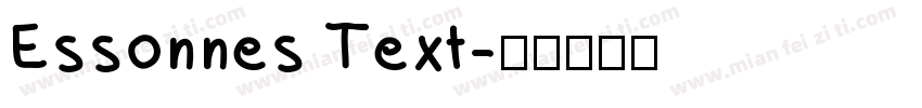 Essonnes Text字体转换
